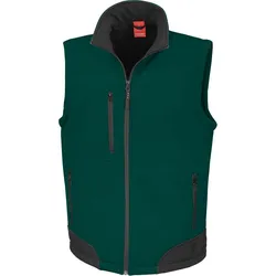 Result Herren 3-Lagen Softshell Bodywarmer R123X bottle/black S