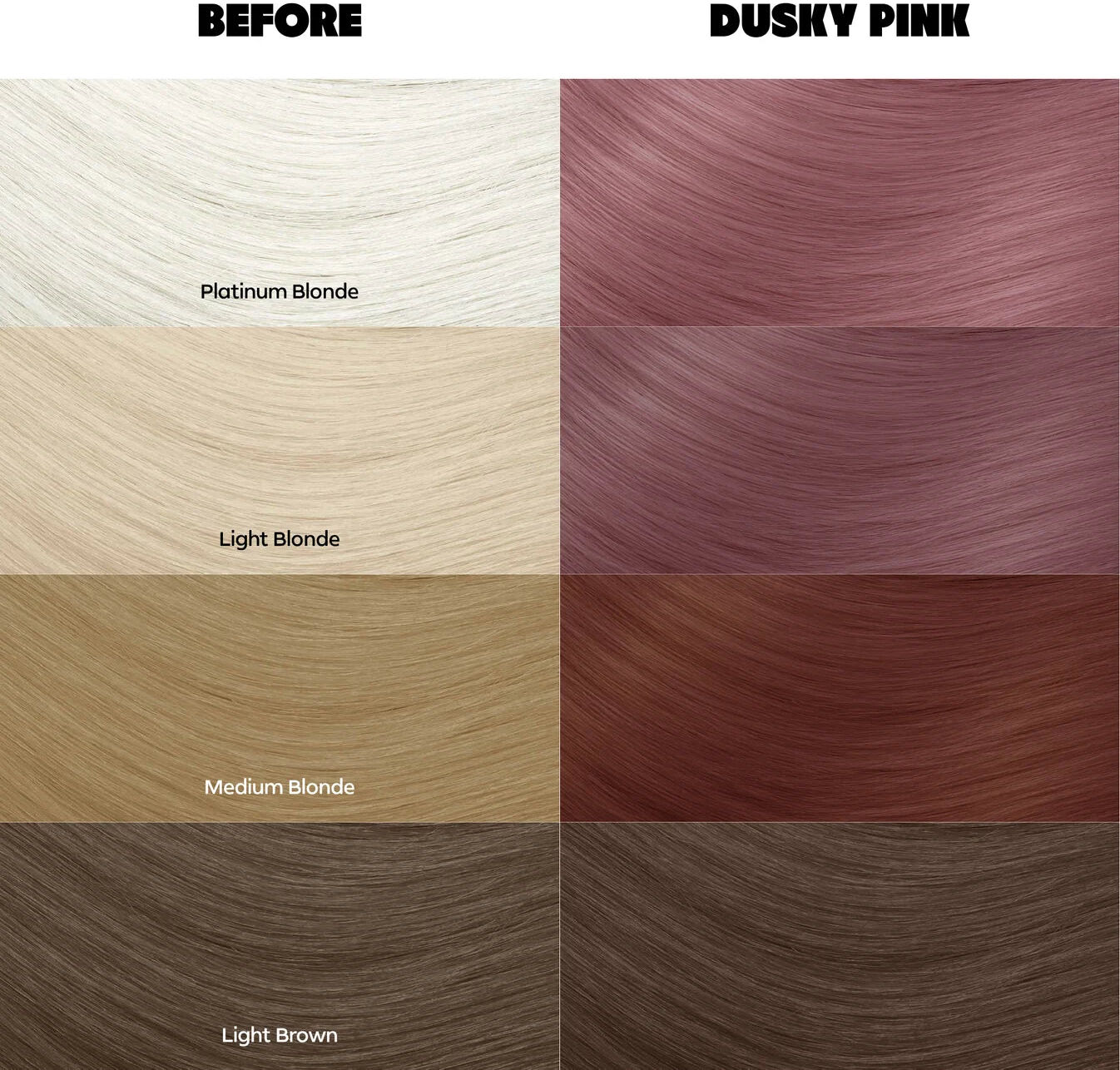 Glisten Cosmetics Dusky Pink (Grey Pink) - Semi-Permanent Hair Dye - Crazy Color