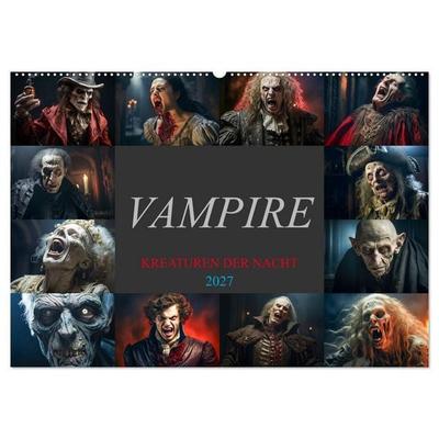 Vampire - Kreaturen der Nacht (Wandkalender 2027 DIN A2 quer), CALVENDO Monatskalender