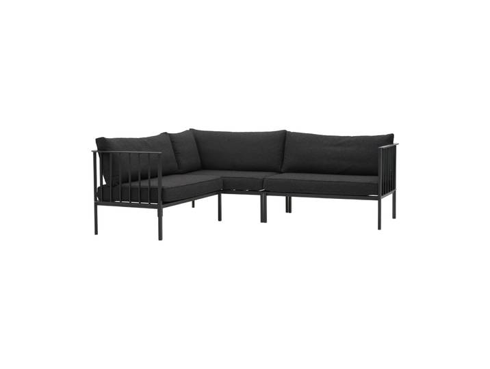 Brafab Canapé modulaire Upper coin Noir-teddy black