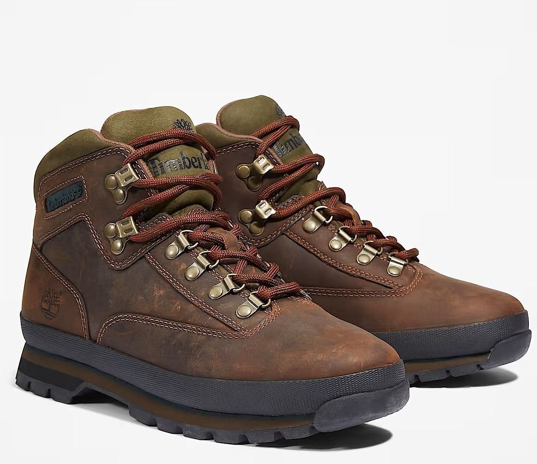 TIMBERLAND Boots en cuir, Euro Hiker Mide Lace