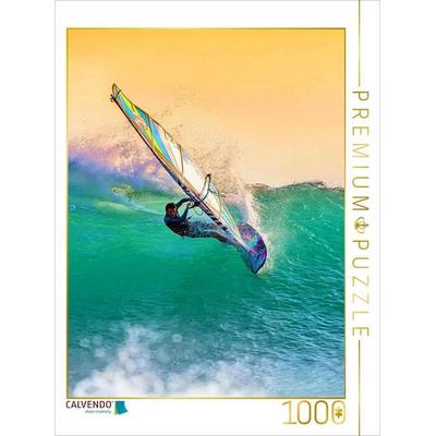 CALVENDO Puzzle Windsurfen - nur Fliegen ist schöner | 1000 Teile Lege-Größe 64x48cm Foto-Puzzle für glückliche Stunden