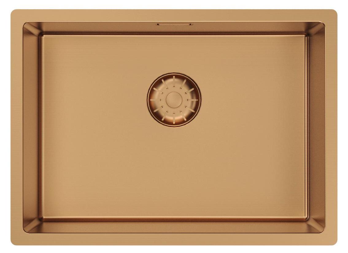 Küchenspüle 50x35 cm PVD Rosé Kupfer platzsparend PCM5035-62 Pure.Sink