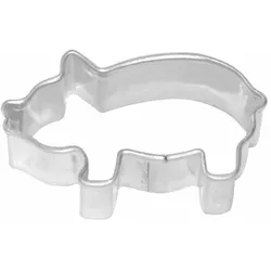 BIRKMANN Ausstechform Schwein, Ausstecher, Plätzchenform, Keks, Plätzchen, Edelstahl, 4 cm, 194489