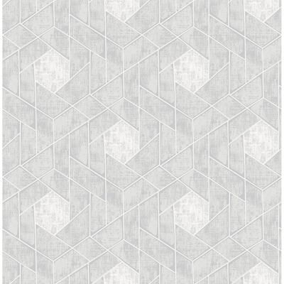 Scott Living Granada Light Grey Grey Geometric Wallpaper