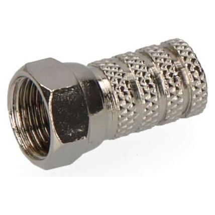 EDM Metal parabolic male "f" connector supra quality blister (49436236)