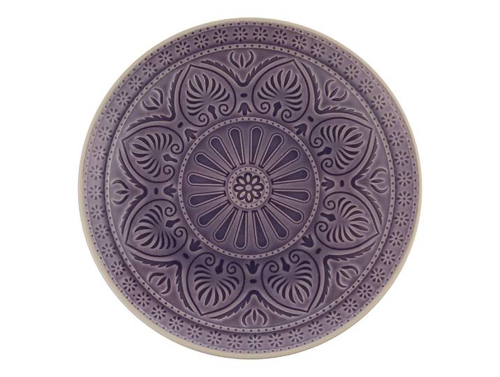 Assiette SUMATRA Ø 25cm Mauve/Mauve