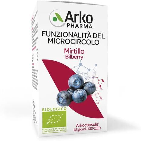 Arkocapsule Mirtillo Integratore per Microcircolo e Gambe Pesanti 130 Capsule