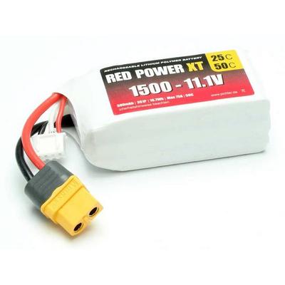 Red Power Modellbau-Akkupack (LiPo) 11.1V 1500 mAh Softcase XT60