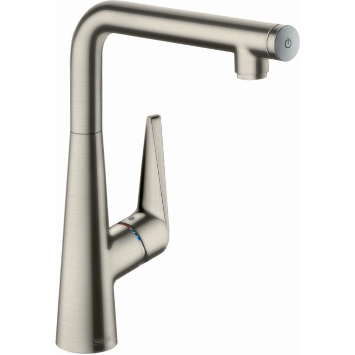 hansgrohe Talis Select S300 Küchenarmatur 72820800 Edelstahl-Optik, schwenkbarer Auslauf