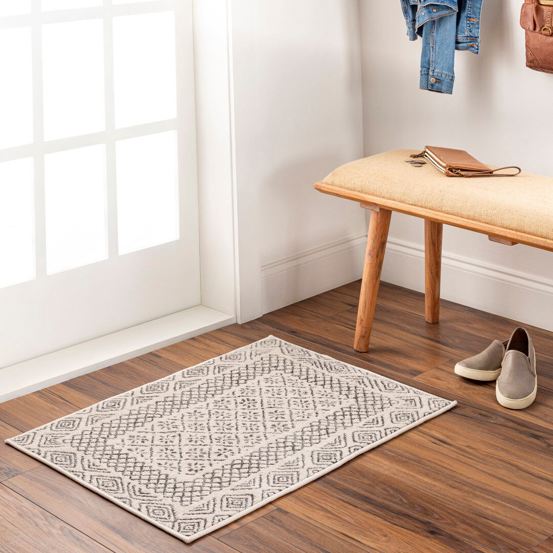 Bloomsbury Market Rich Oriental Area Rug Beige;Black;Gray Square 200 cm