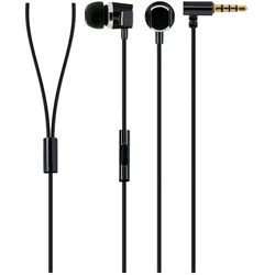 Schwaiger Headset In-Ear "eckig" Metall Schwarz