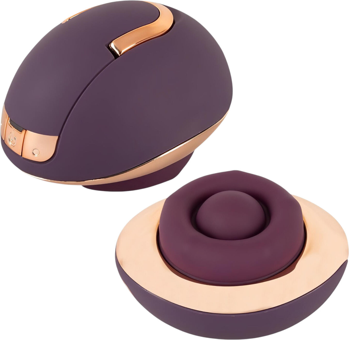 Belou - Rechargeable Rotating Vulva Massager Vibrator (Purple)