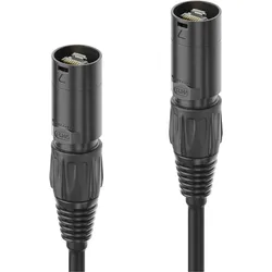 Purelink Patchkabel IQ-CAT6A-N150 Cat 6A, S/FTP, 15 m, Schwarz (S/FTP, CAT6a, 15 m), Netzwerkkabel