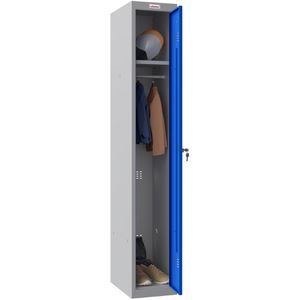 Phoenix Spind PL1130GBK, blau, 1 Abteil, mit Zylinderschloss, 30 x 183 cm