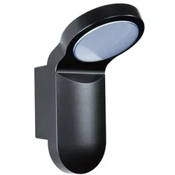Esylux EL10710018 LED-Leuchte im Aluminiumgehäuse, 10 Watt, 5000 K, schwarz OL WL 100 OP 900 850 BK