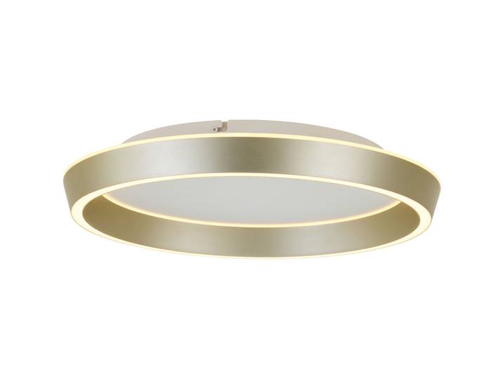 Deckenlampe Jade Champagner matt 2300 lm Dimmbar B 42 cm - LED - Lichtfarbe: Warmweiss - LED Energiesparlampen