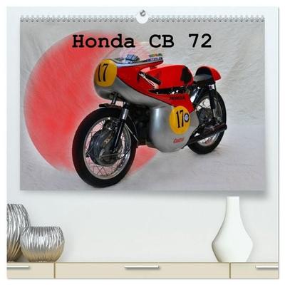 Honda CB 72 (hochwertiger Premium Wandkalender 2027 DIN A2 quer), Kunstdruck in Hochglanz