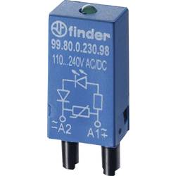 Finder Steckmodul mit LED, mit Varistor 99.80.0.230.98 Leuchtfarben: Grün Passend für Modell (Relais): Finder 84.84.2, Finder 94.54.1, Finder 94.82.3, Finder