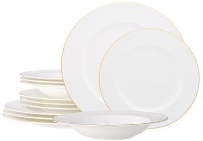 Noritake Accompanist 12-Piece Dinnerware Set, Service for 4