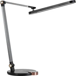 LED-Schreibtischleuchte Rink Schwarz/Alu/Kupfer max.10 Watt Schreibtischlampe