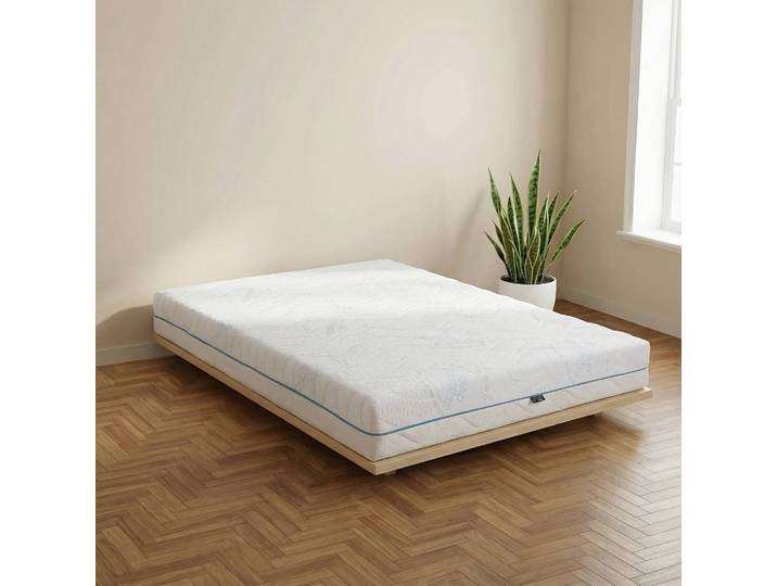 7-Zonen Taschenfederkernmatratze Meri 90 x 200cm Strukturstoff Weiß