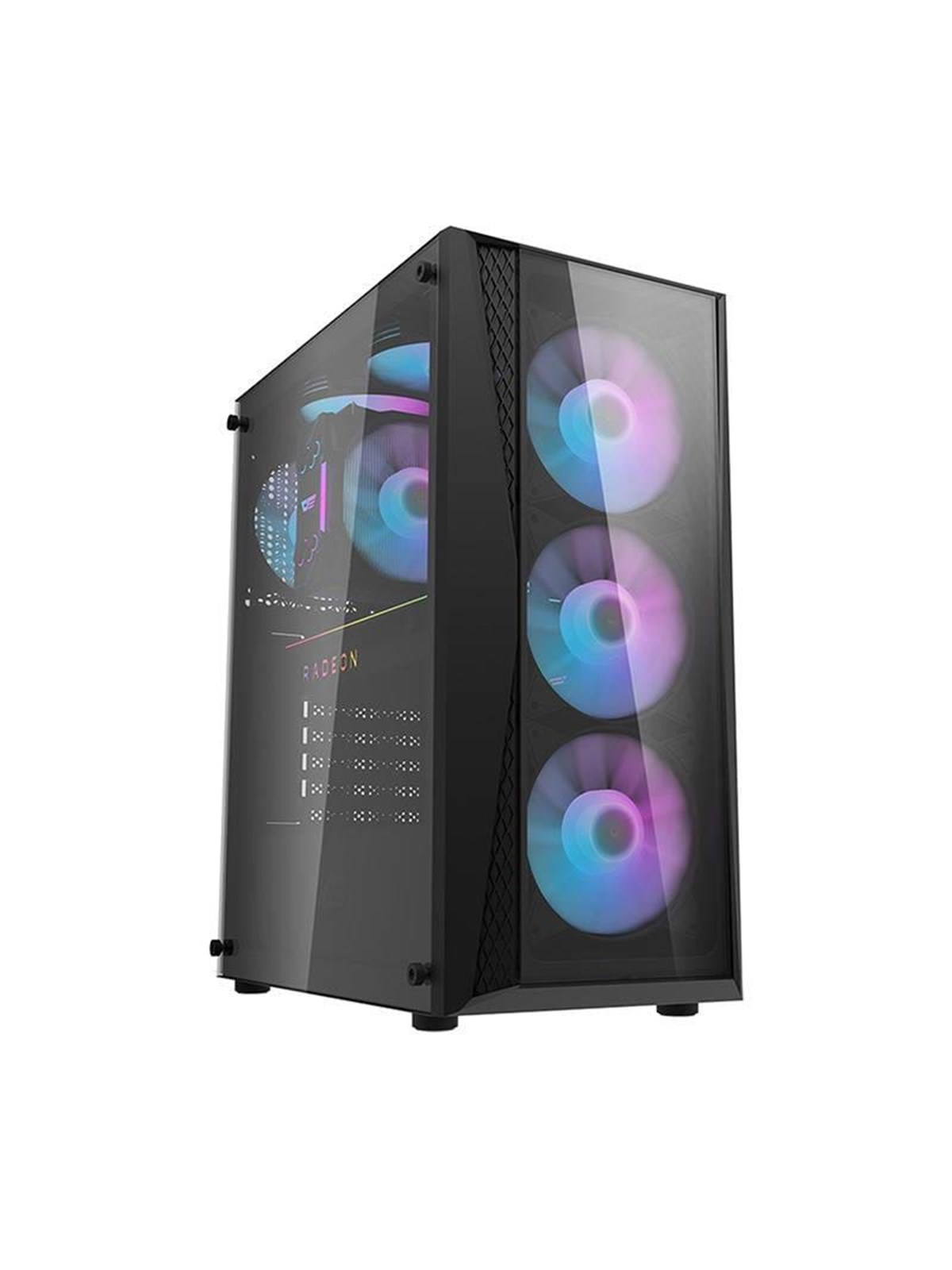 Darkflash DK352 Plus computer case + 4 fans (black) - Gehäuse - Miditower - Schwarz