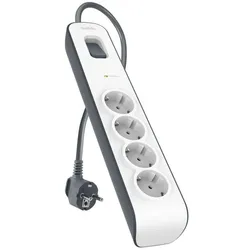 Belkin 4fach-Steckdosenleiste mit Überspannungsschutz und 2-m-Kabel