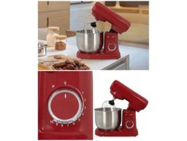 Robot Pâtissier Pétrin 5L Rouge 1500W 10 niveaux de vitesse fonction pulse