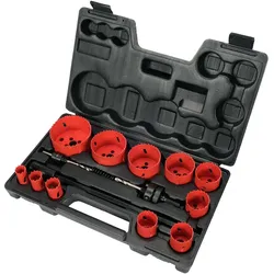 YATO YT-3381 Universal-Lochsägen-Set 19–76 mm, 15-teilig
