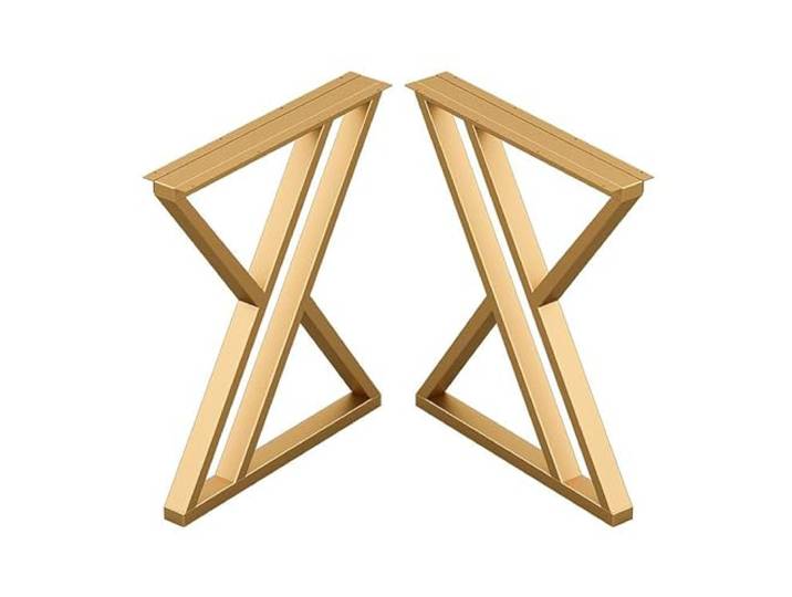 IOvgujFY Metall-Tischbeine, 2er-Set, DIY-Tischbeine, Schwerlast-Esstischbeine(Gold,100x30cm)