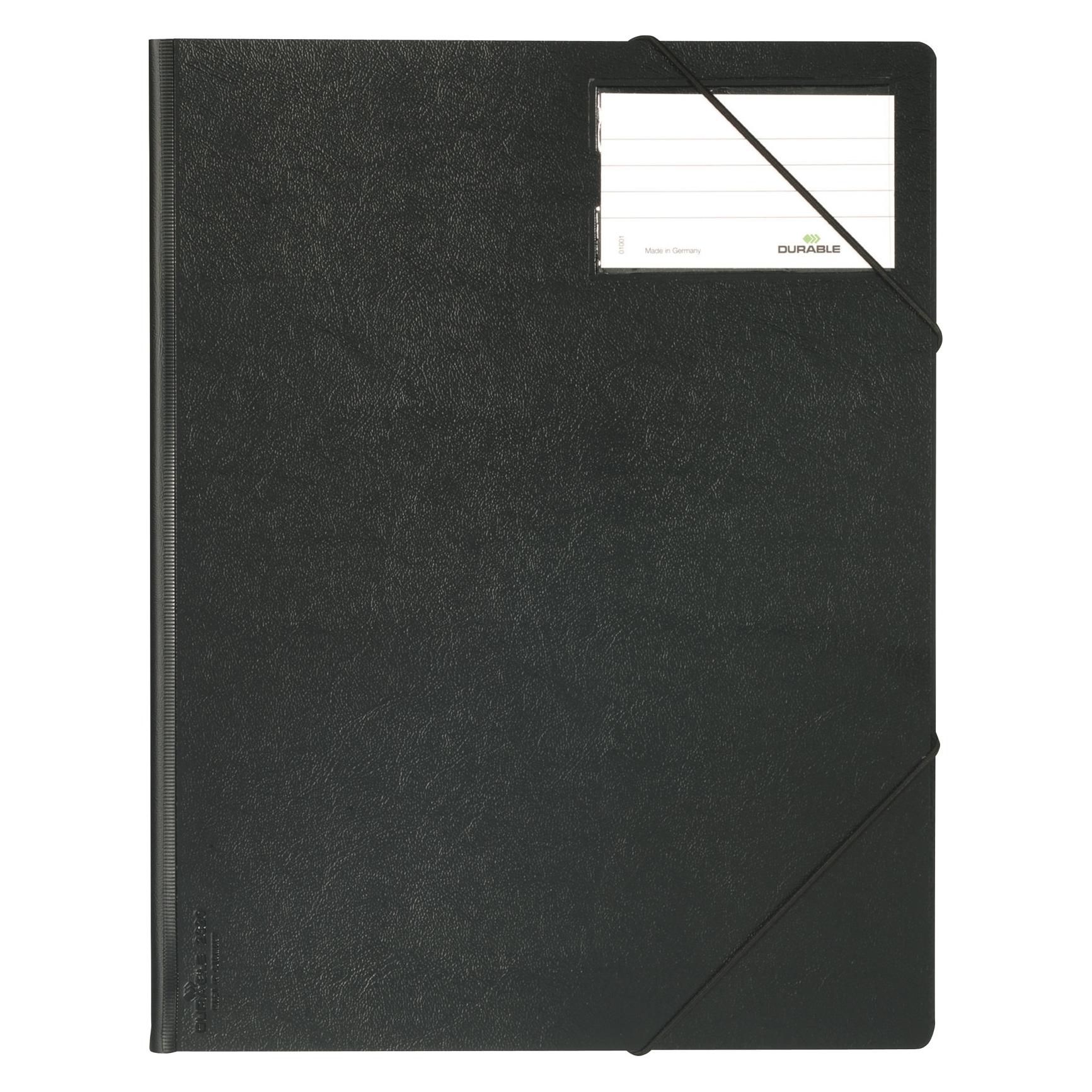 Durable Eckspanner DIN A4 PVC schwarz (A4, 1x) (232001)