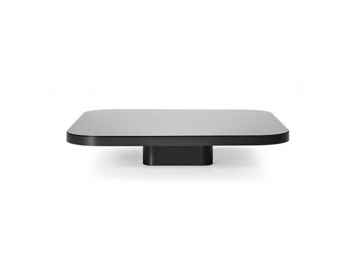 CLASSICON table basse BOW 4 (Base noire - Top en verre miroir)