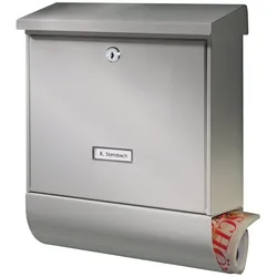 Burg Wächter Briefkasten Nordland silber 20867 SI