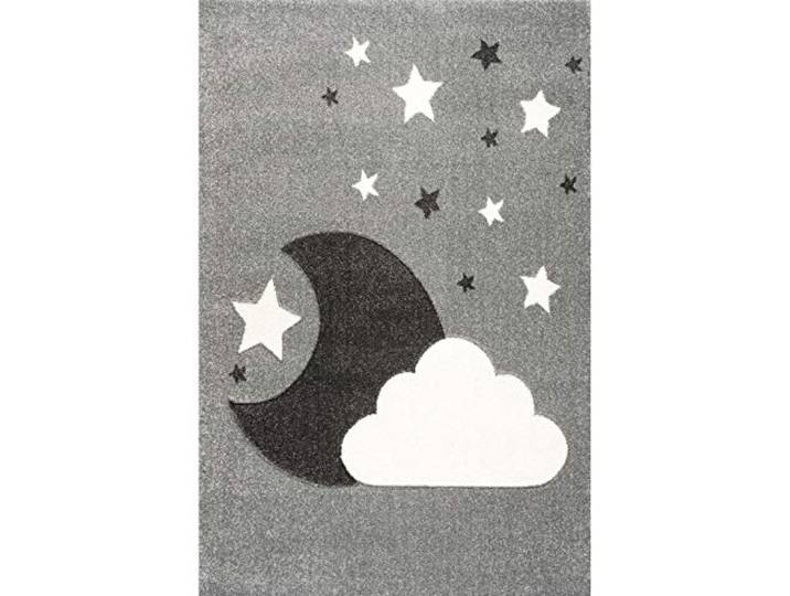 ScandicLiving Kinderteppich 120x180 cm Wolke/Mond silbergrau