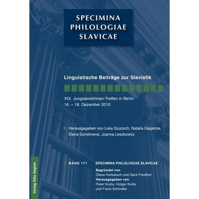 Linguistische Beitraege zur Slavistik, Taschenbuch von , Peter Lang GmbH, Internationaler Verlag der Wissenschaften, 978-3-86688-328-4