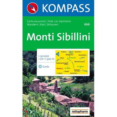 Monti Sibillini, Karte von , Kompass Karten GmbH, 978-3-85491-117-3