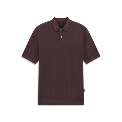 Poloshirt BUGATTI "Regular Fit", Herren, Gr. XXL, braun (790, brombeere), 100% Baumwolle, unifarben, regular fit, ohne Ausschnitt, Shirts, Regular Fit Kurzarm Baumwolle Polokragen