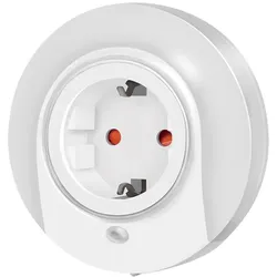 LogiLink LED-Nachtlicht mit Durchgangsstecker und Dämmerungssensor 3528 LED x7