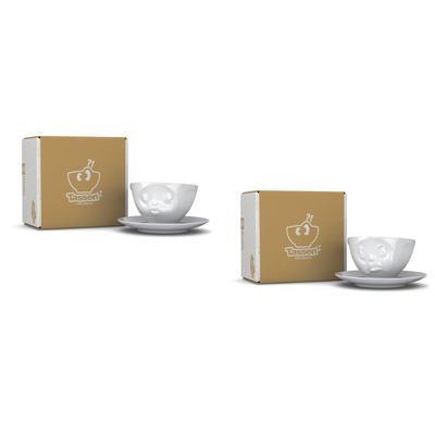 DKG utils Fiftyeight Tassen-Set 2-tlg. 200 ml Nr 007 weiß Kaffeetassen