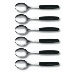 VICTORINOX Kaffeelöffel silber, schwarz Molybdänstahl