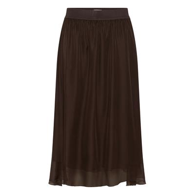 Midirock SAINT TROPEZ "Damen Rock CoralSZ", Damen, Gr. L, braun (molé), Obermaterial: 100% Polyester PES., Röcke