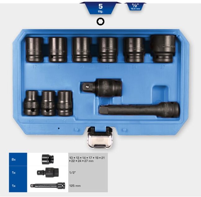 Brilliant Tools Jeu de douilles hexagonales 1/2