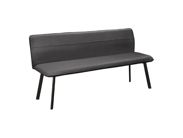 freiraum Essbank Essbank >Torino< Bezug anthrazit oder creme, Stoff/Metall - 160x79x56c, in Bezug Anthrazit, Stoff/Metall - 160x79x56cm (BxHxT)