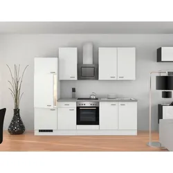 Küchenblock in Weiss inkl. Geräte und Spüle