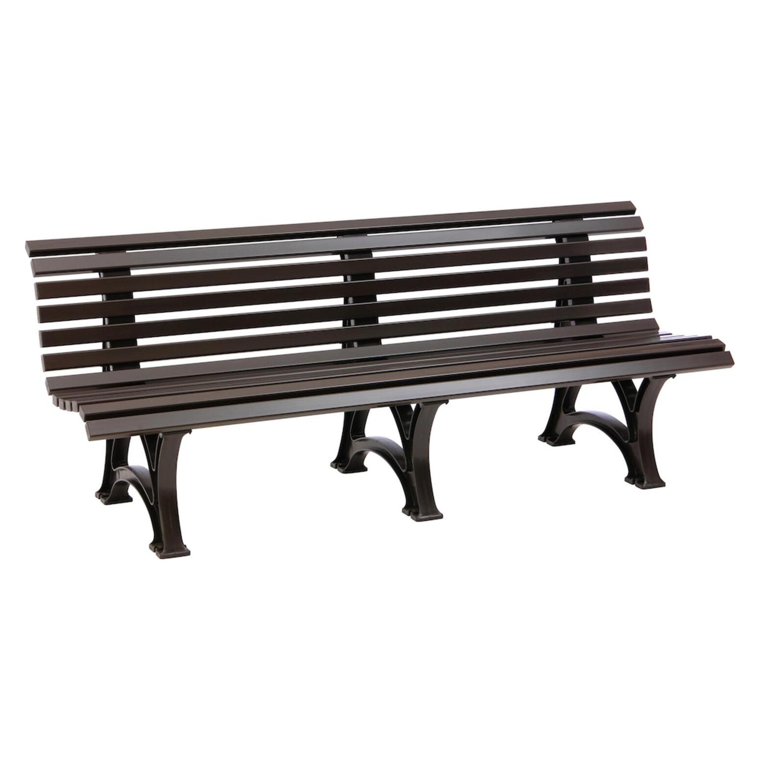 Blome Gartenbank Borkum Kunststoff 4-Sitzer schokobraun (31322)