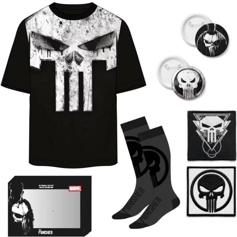 Artesania Cerda Set Camiseta Corta Y Calcetines Punisher Talla Única Mujer