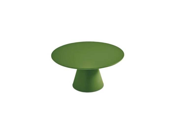 Table basse ronde - TRIADE - Large - MDF - Métal peint - Vert