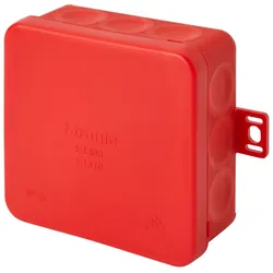 f-tronic 7340472 FR Abzweigkasten E1300rt, 85x85x37mm, IP55, rt/rt, mit Durchstoßmembran  - 10 Stück