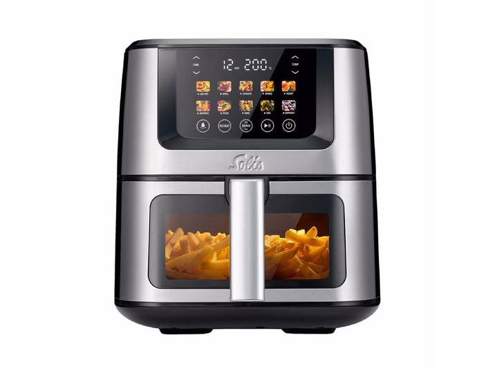 Solis Air Fry & Dry Typ 8200 Heissluftfritteuse – Airfryer - Friteuse – schwarz / silber